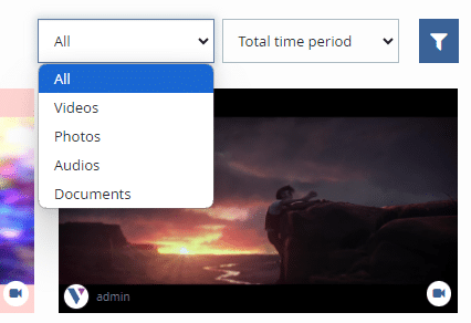 Medientyp-Filter in VIMP