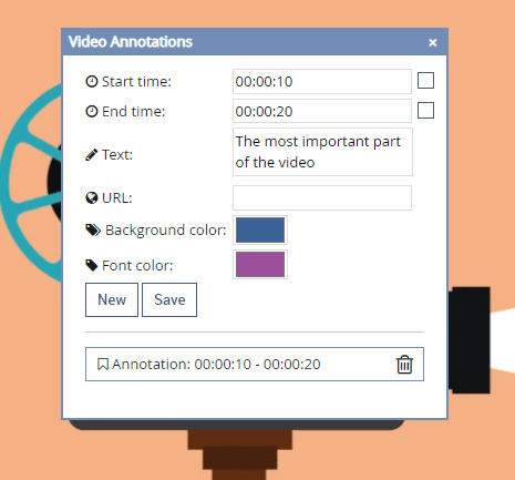 Videoanmerkungen in VIMP