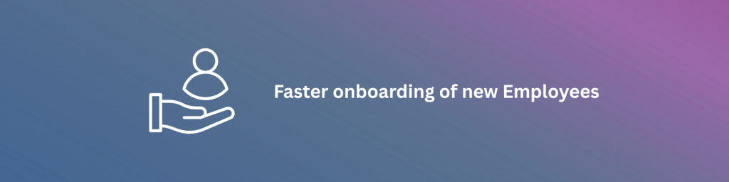 Corporate Communication:
Faster Onboarding for new employees